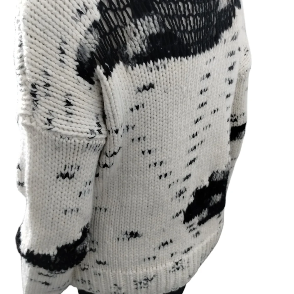 Line mixed knit